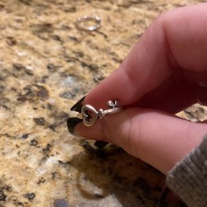 JA key to my heart ring, silver